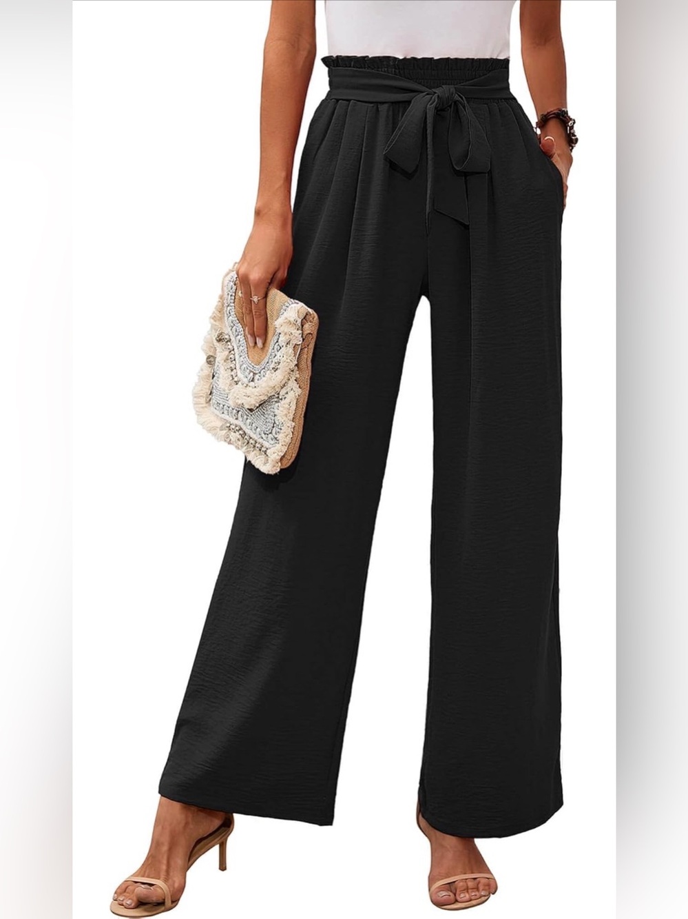 Women’s casual lightweight pants with tie Sz XL